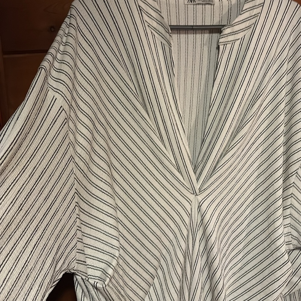 Zara Vertical Striped dress - Picture 3 of 4